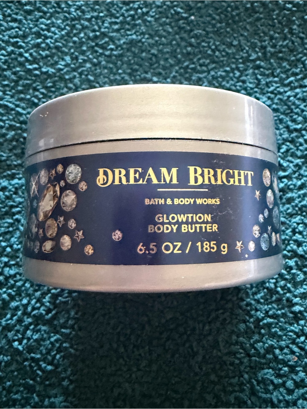 Bath & Body Works Dream Bright Glowtion Body Butter - Silver & Navy Blue